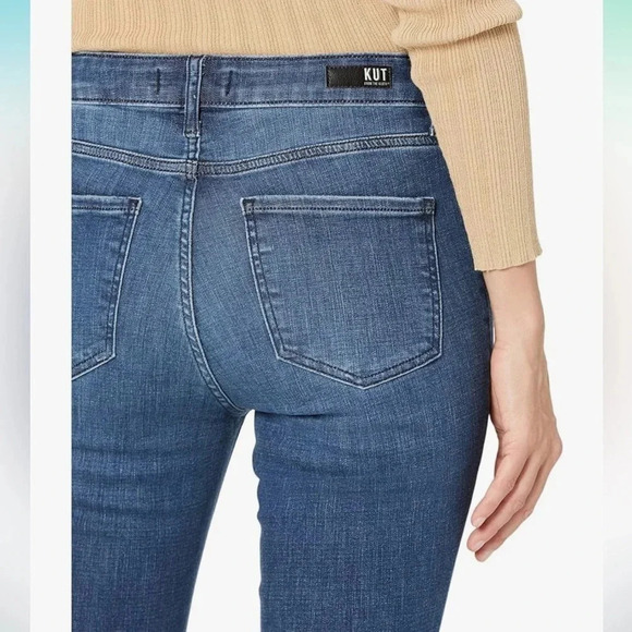 NWT!! KUT From The Kloth - Mia High-Rise Skinny-Button Fly in Keep - Size 0 - Picture 3 of 12